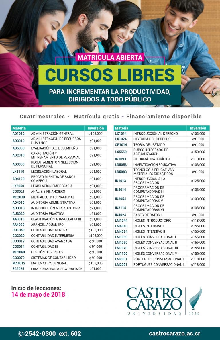 Cursos Libres IIC-2018