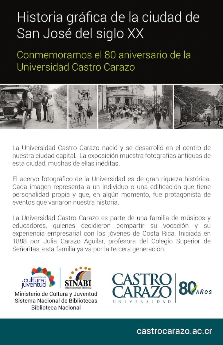 Exposición "Historia gráfica de la ciudad de San José del siglo XX". 