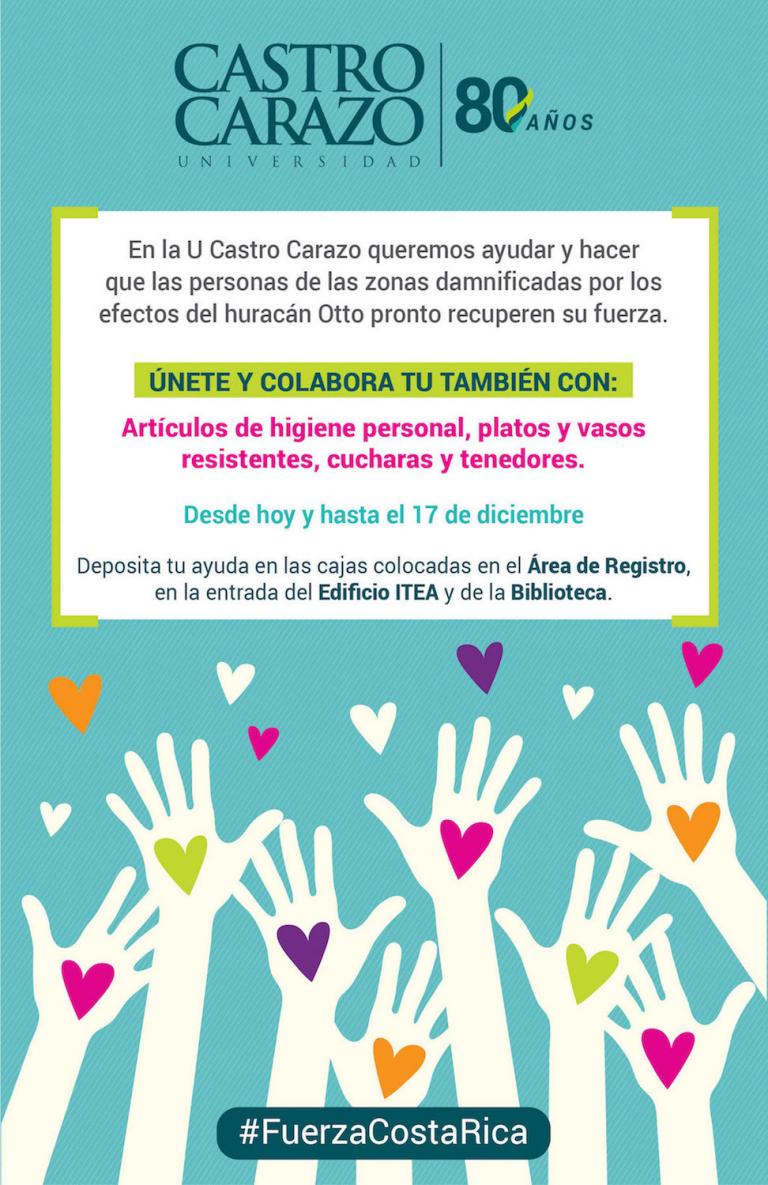 Donación huracán Otto