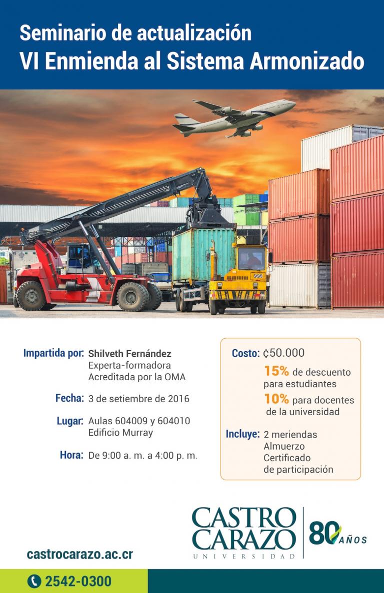 Seminario de Actualización VI Enmienda al Sistema Armonizado
