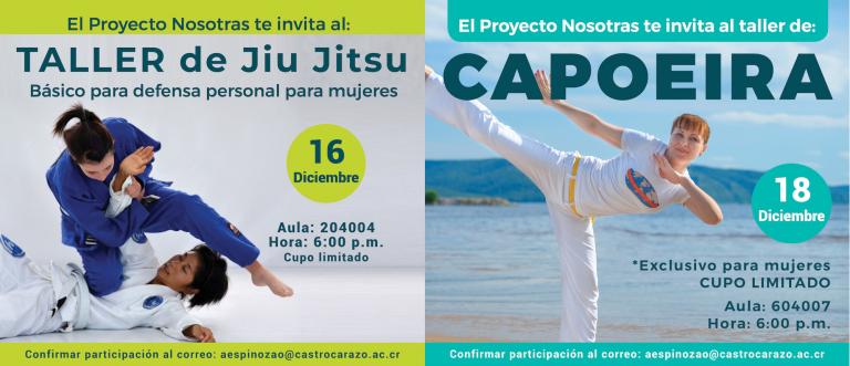 Talleres de Jiu Jitsu y Capoeira